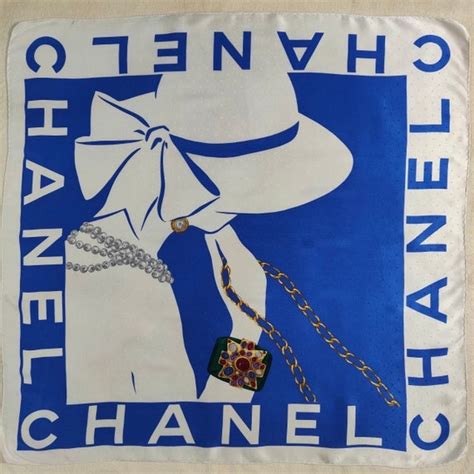 vintage paisley chanel silk scarf